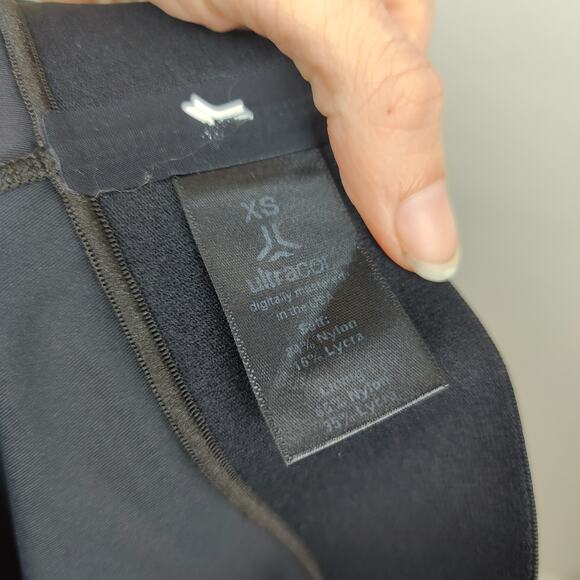 Ultracor Ultra Silk Bolt Legging Womens XS Nero Gold Lightning‎ Bolt Stretch - Picture 6 of 7